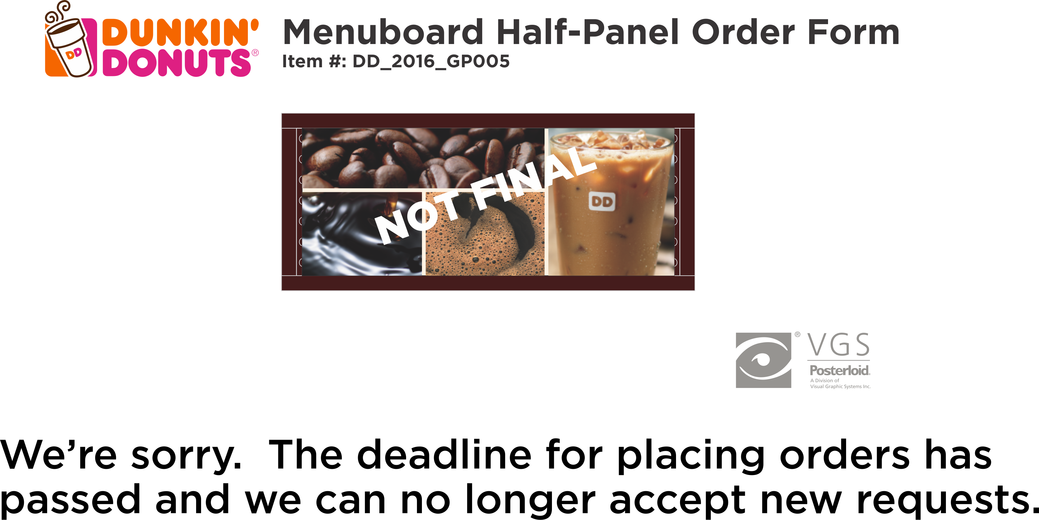 DD Site Closing Notice